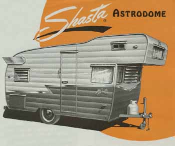 Original dimensions, features and specifications for the Shasta Astrodome Vintage Trailer